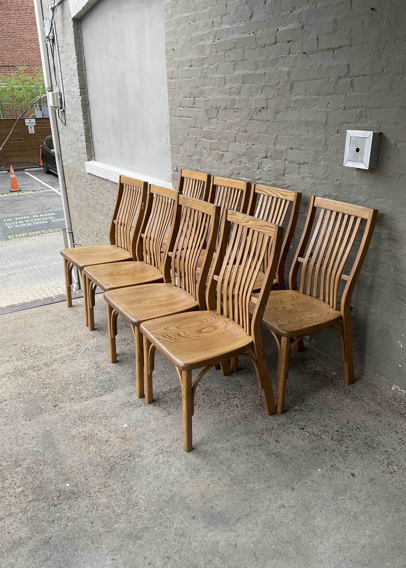 GOODWOOD Set of 4 Bentwood Oak Chairs
