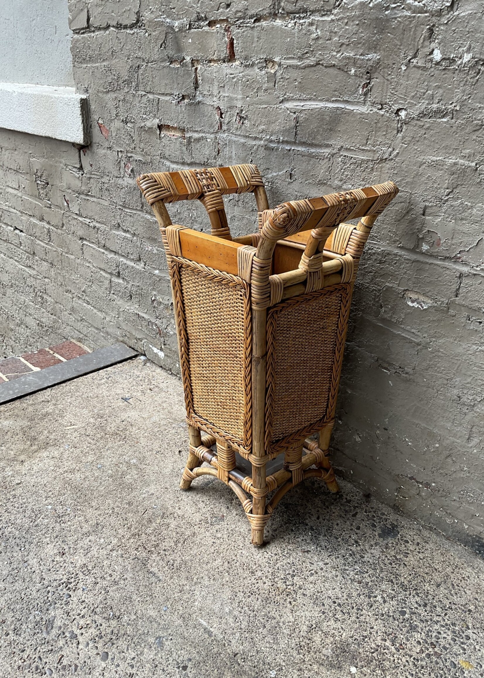 Vintage Rattan Umbrella Stand GoodWood