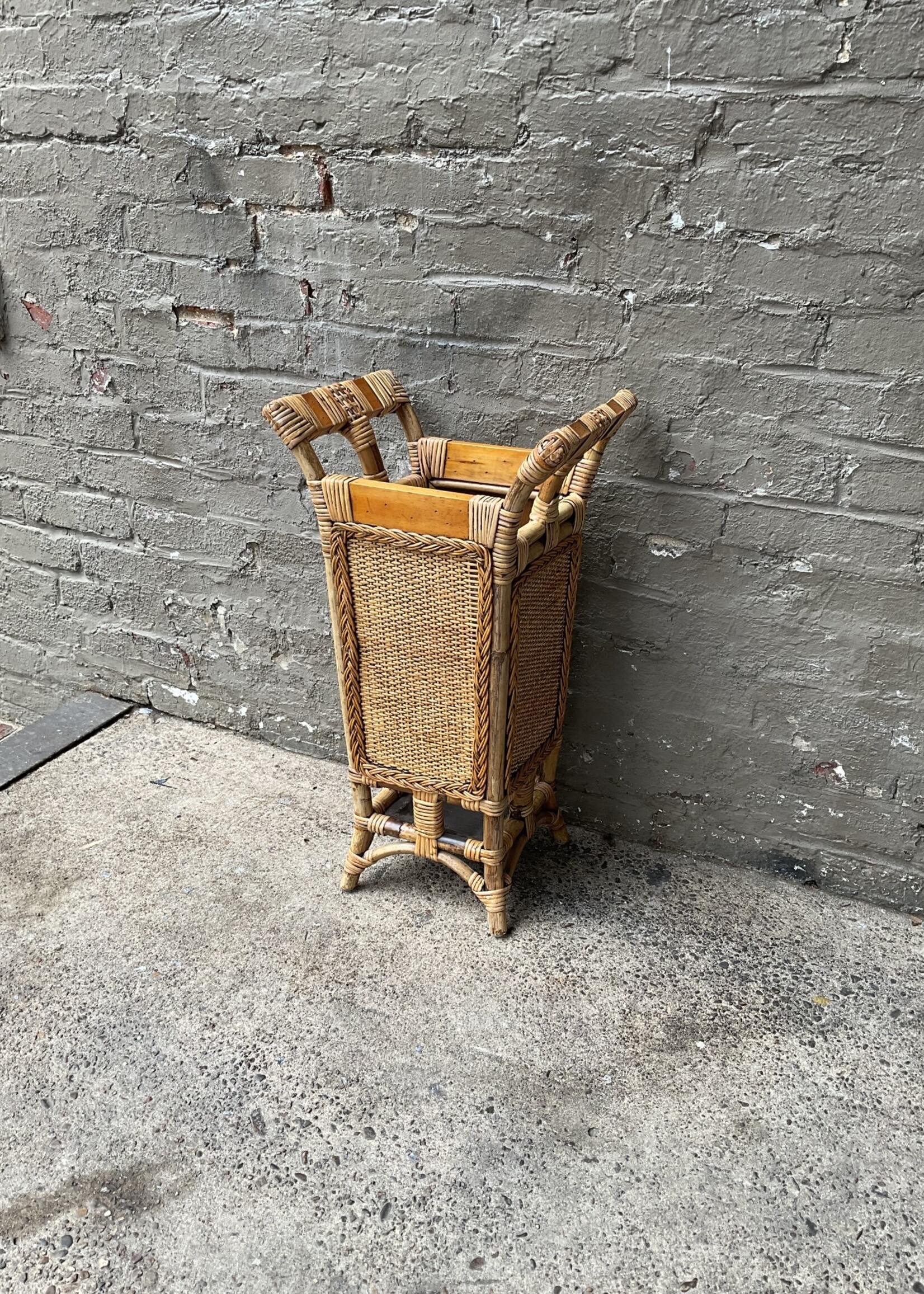 Vintage Rattan Umbrella Stand GoodWood