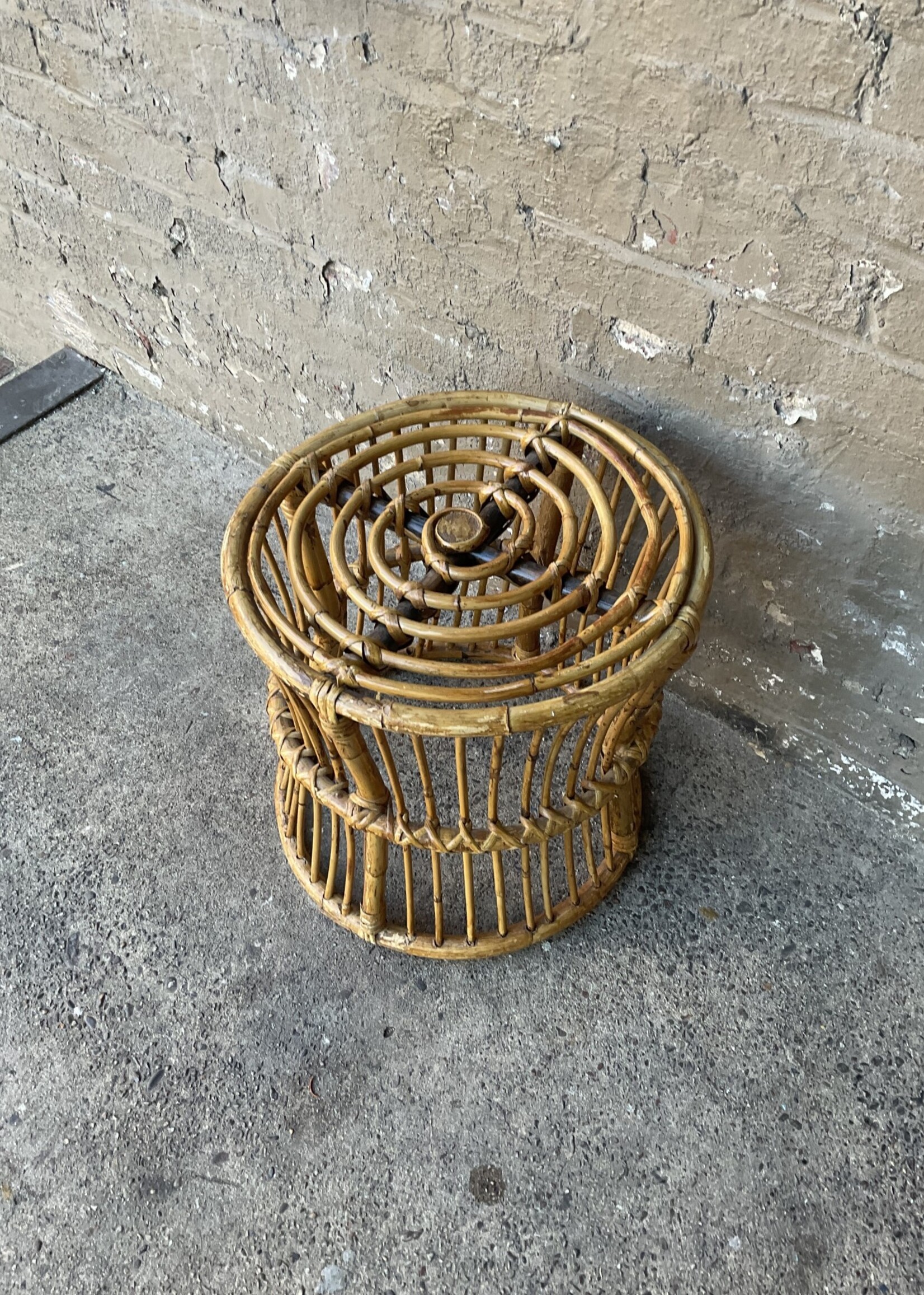 MCM Rattan Stool GoodWood