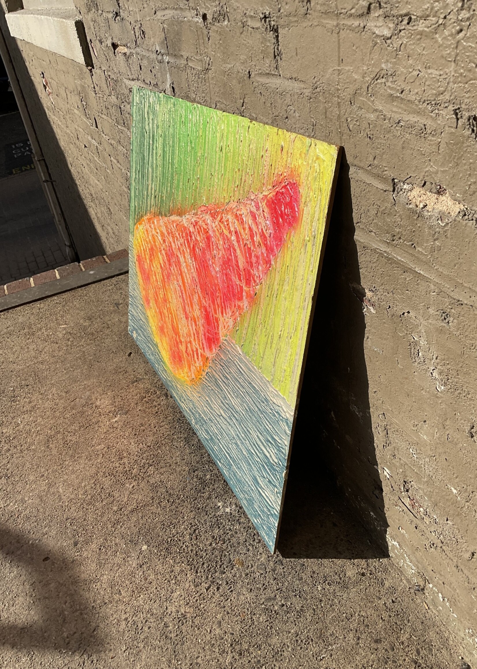 GOODWOOD Abstract Impasto Painting on Board