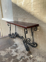 GOODWOOD Solid Iron & Mahogany Console