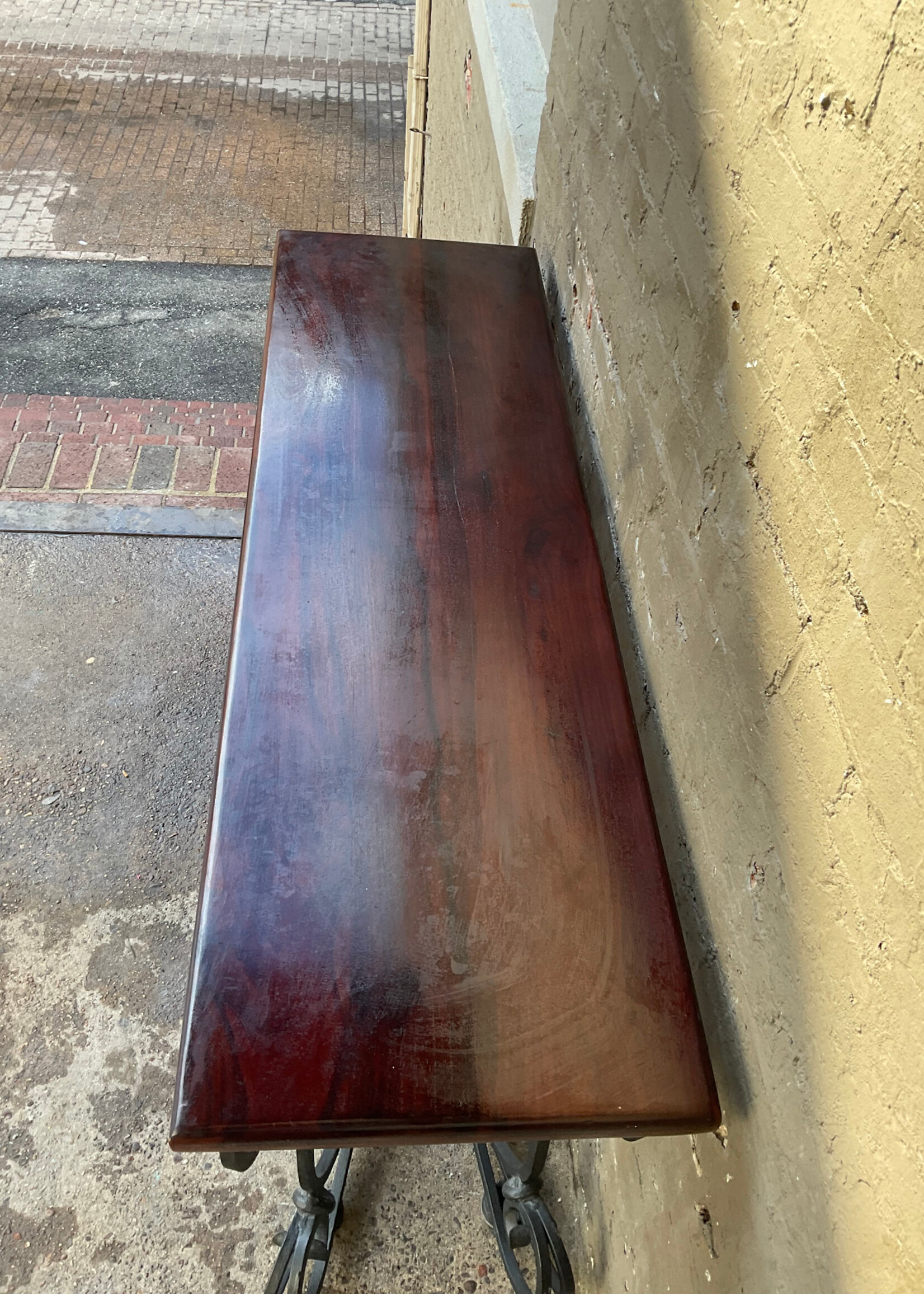GOODWOOD Solid Iron & Mahogany Console