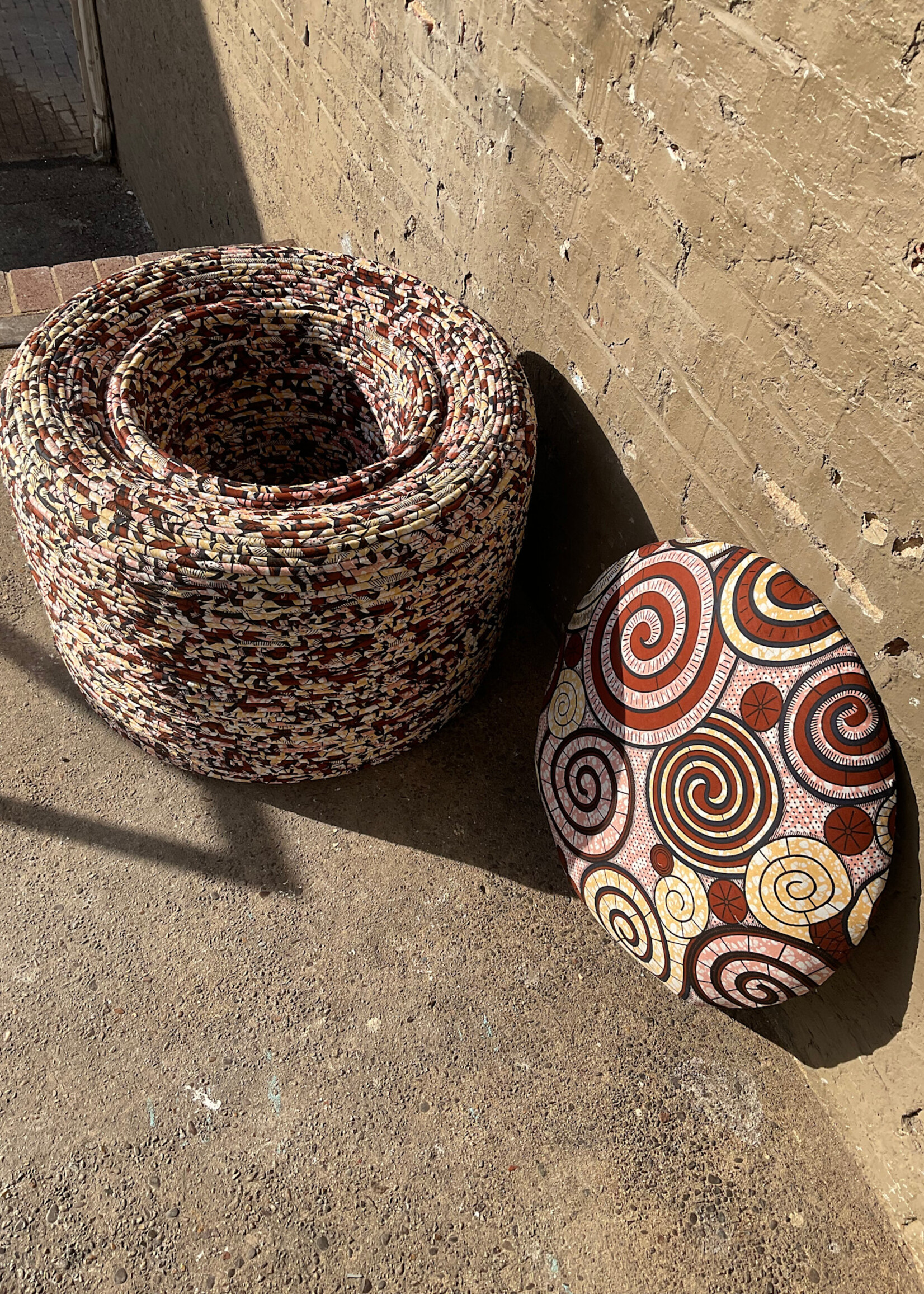 GOODWOOD African Footstool, Recycled Tires