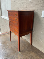GOODWOOD Antique Flat File Cabinet on Stand