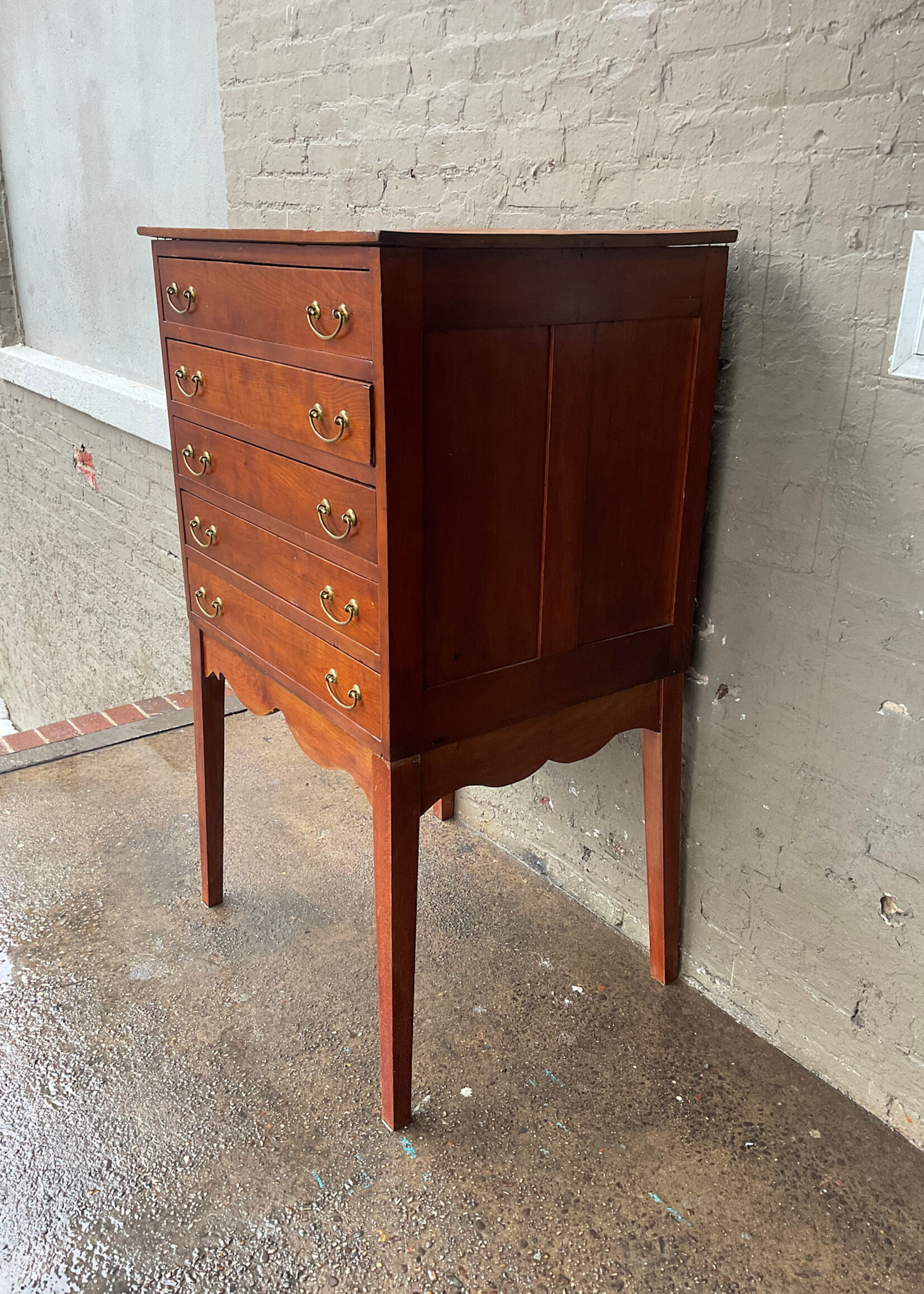 GOODWOOD Antique Flat File Cabinet on Stand