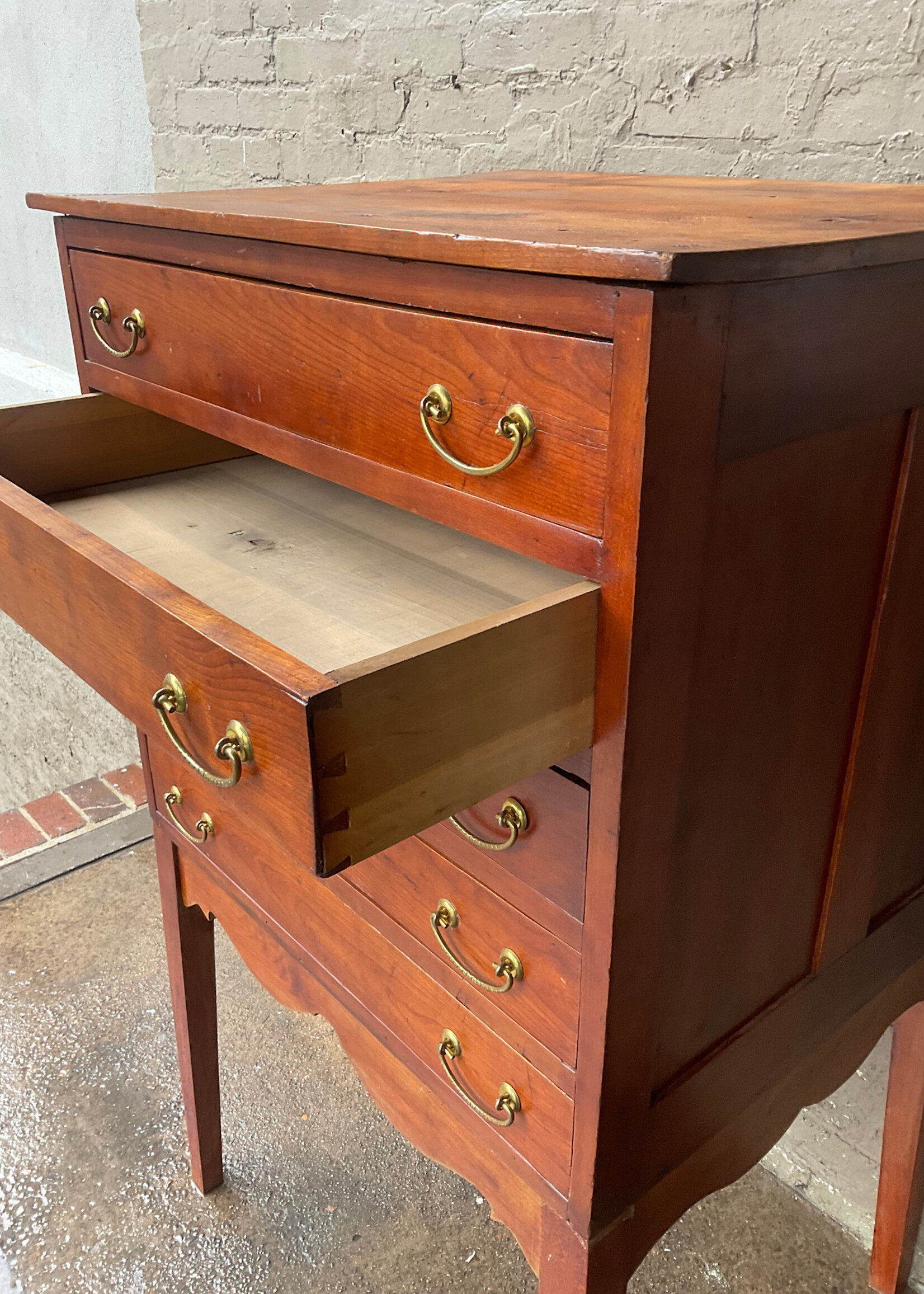 GOODWOOD Antique Flat File Cabinet on Stand