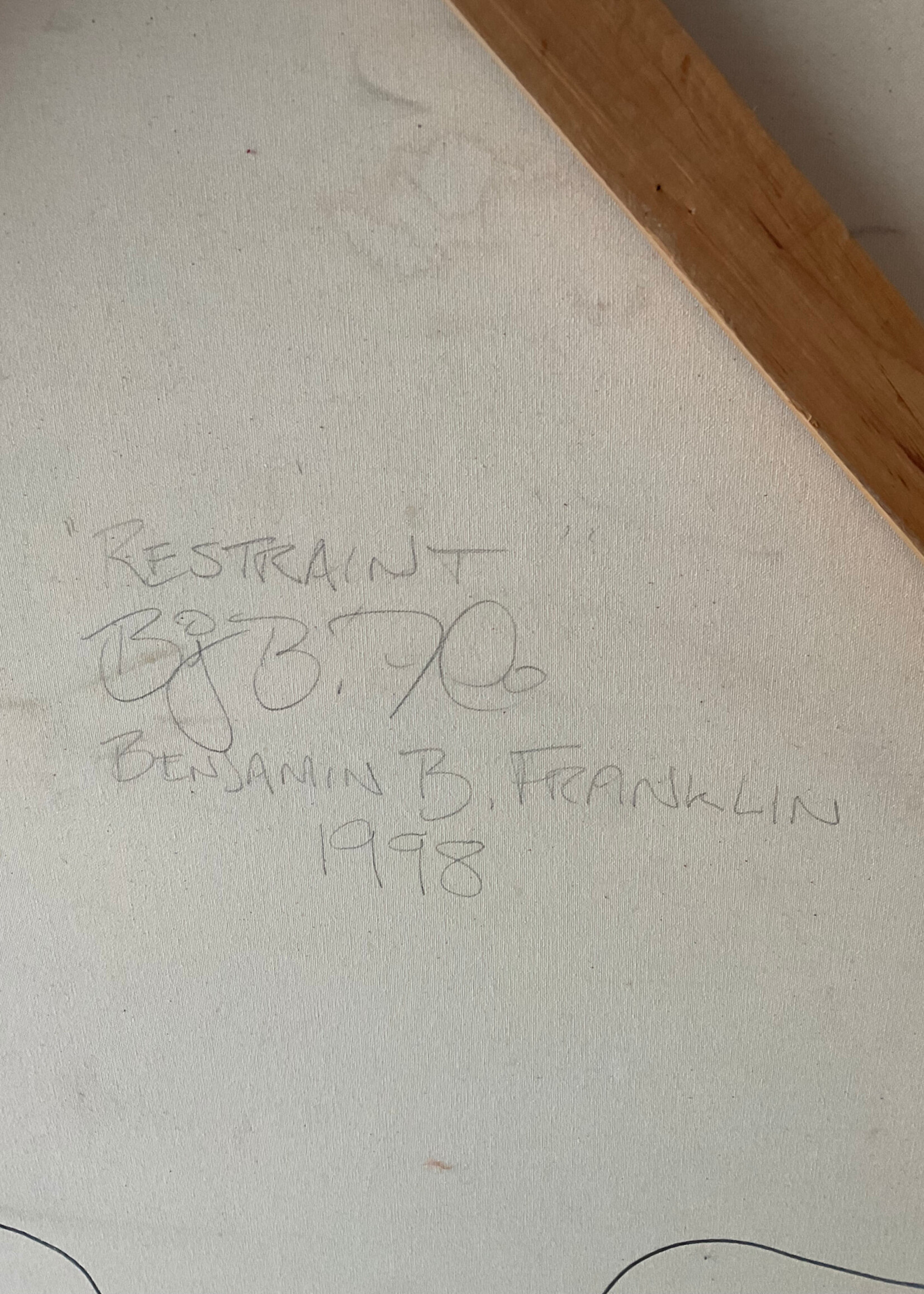 GOODWOOD "Restraint", Benjamin B. Franklin 1998
