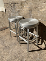 GOODWOOD Pair of Aluminum Stools