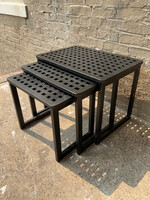GOODWOOD Set of 3 Ebonized Nesting Tables