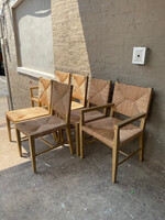 GOODWOOD Set of 6 William Sonoma Rush Seat Chairs