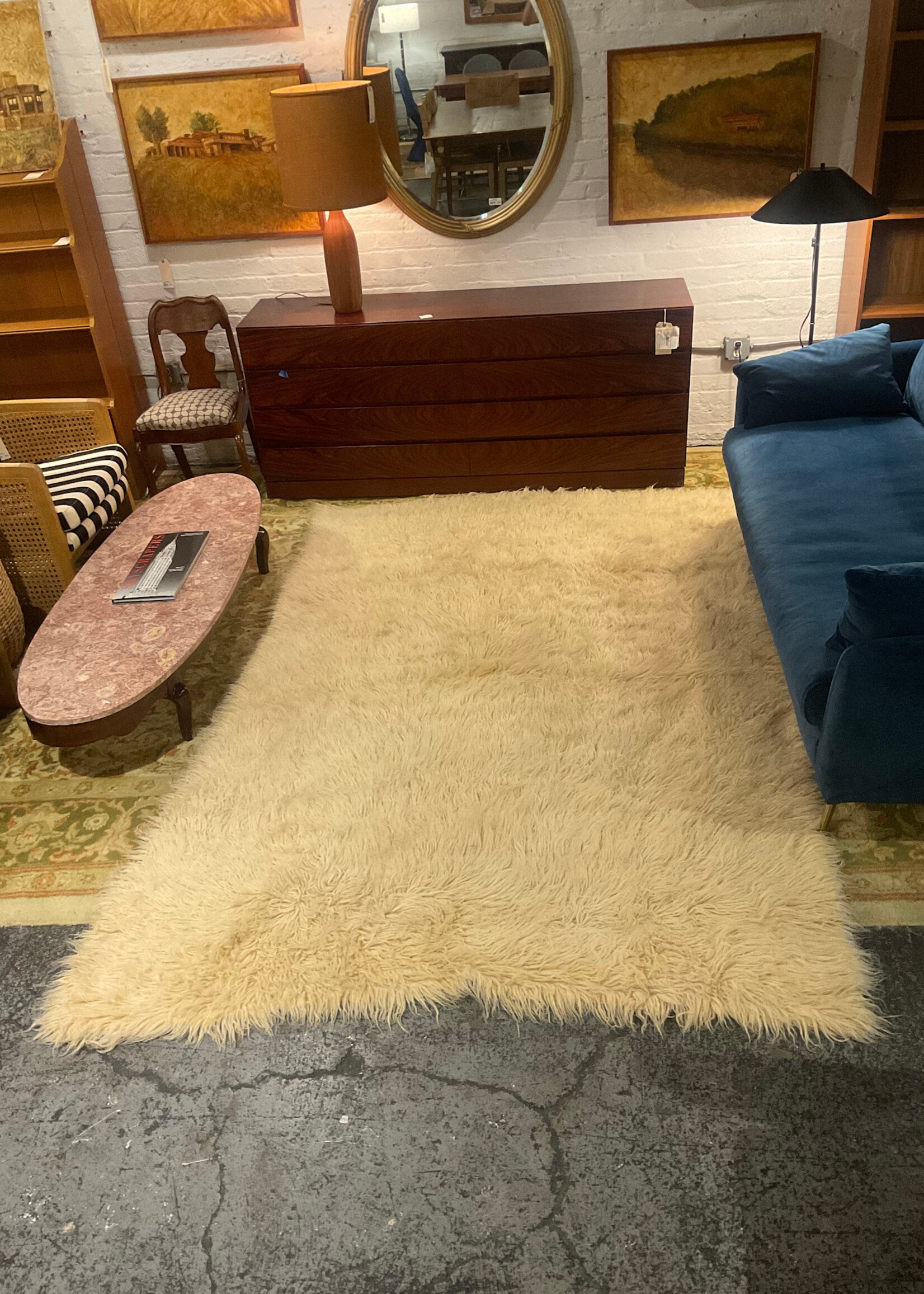 GOODWOOD Wool Flokati Rug 69" x 108"
