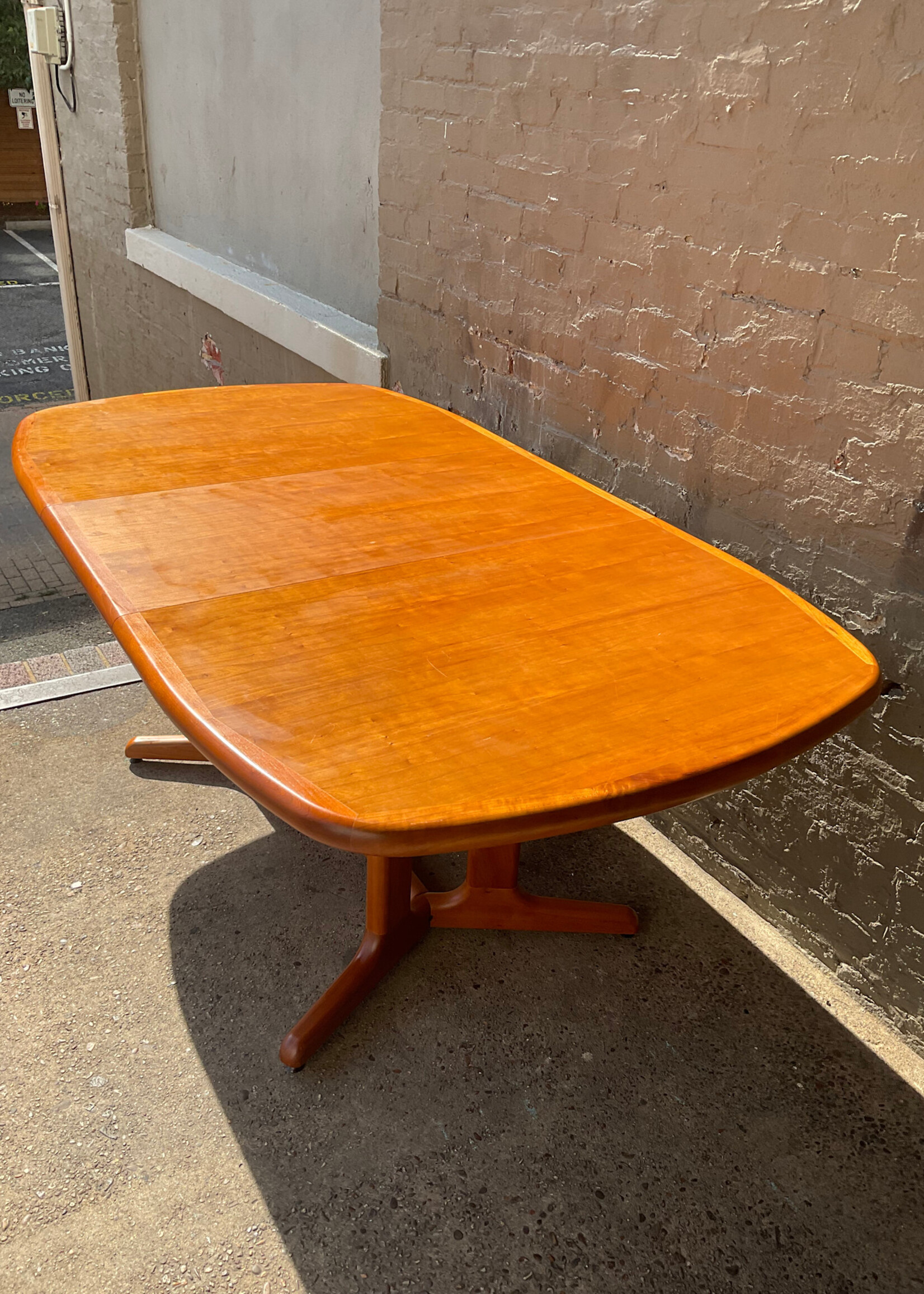 GOODWOOD Danish Modern Dining Table w/ One Leaf