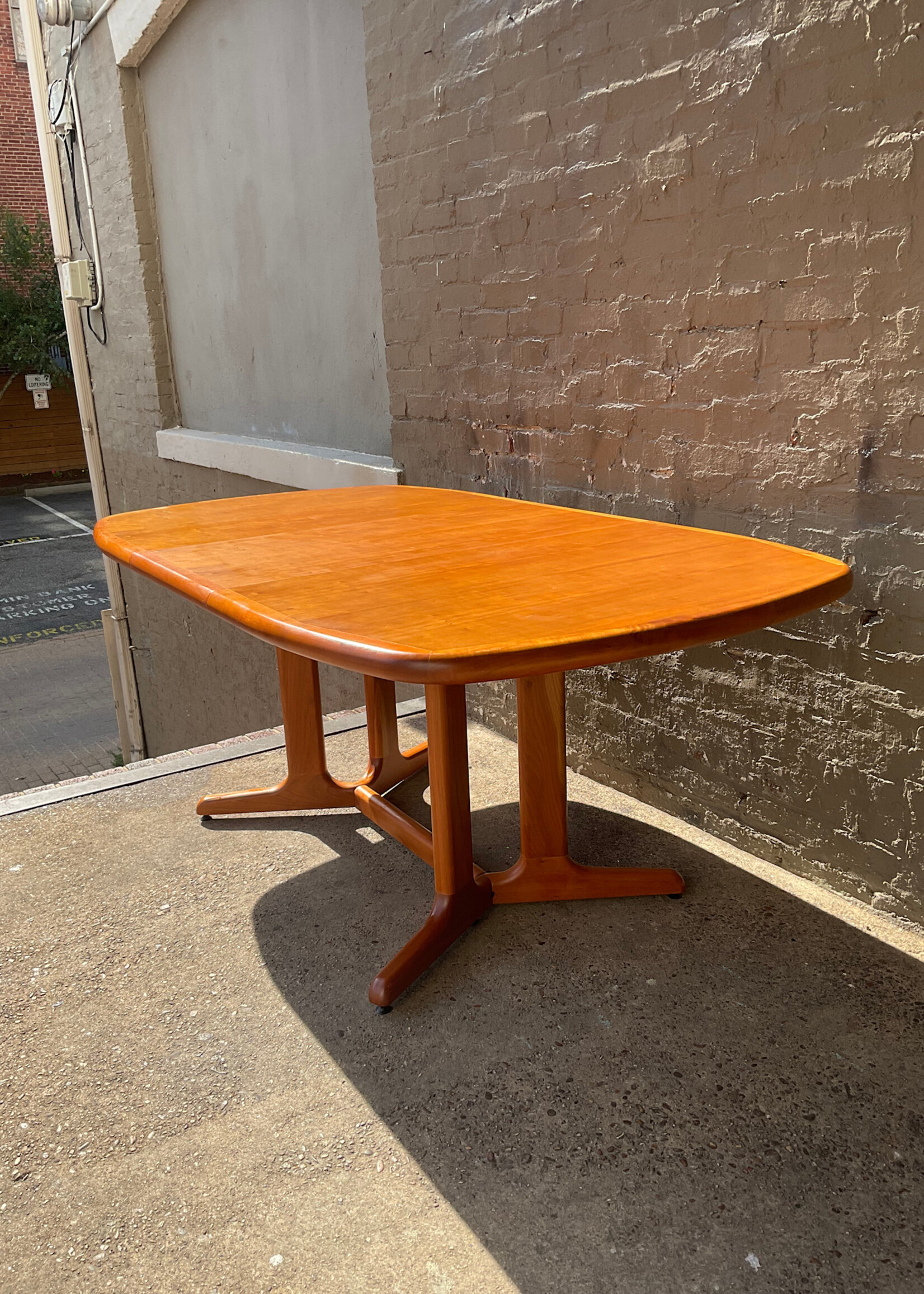 GOODWOOD Danish Modern Dining Table w/ One Leaf