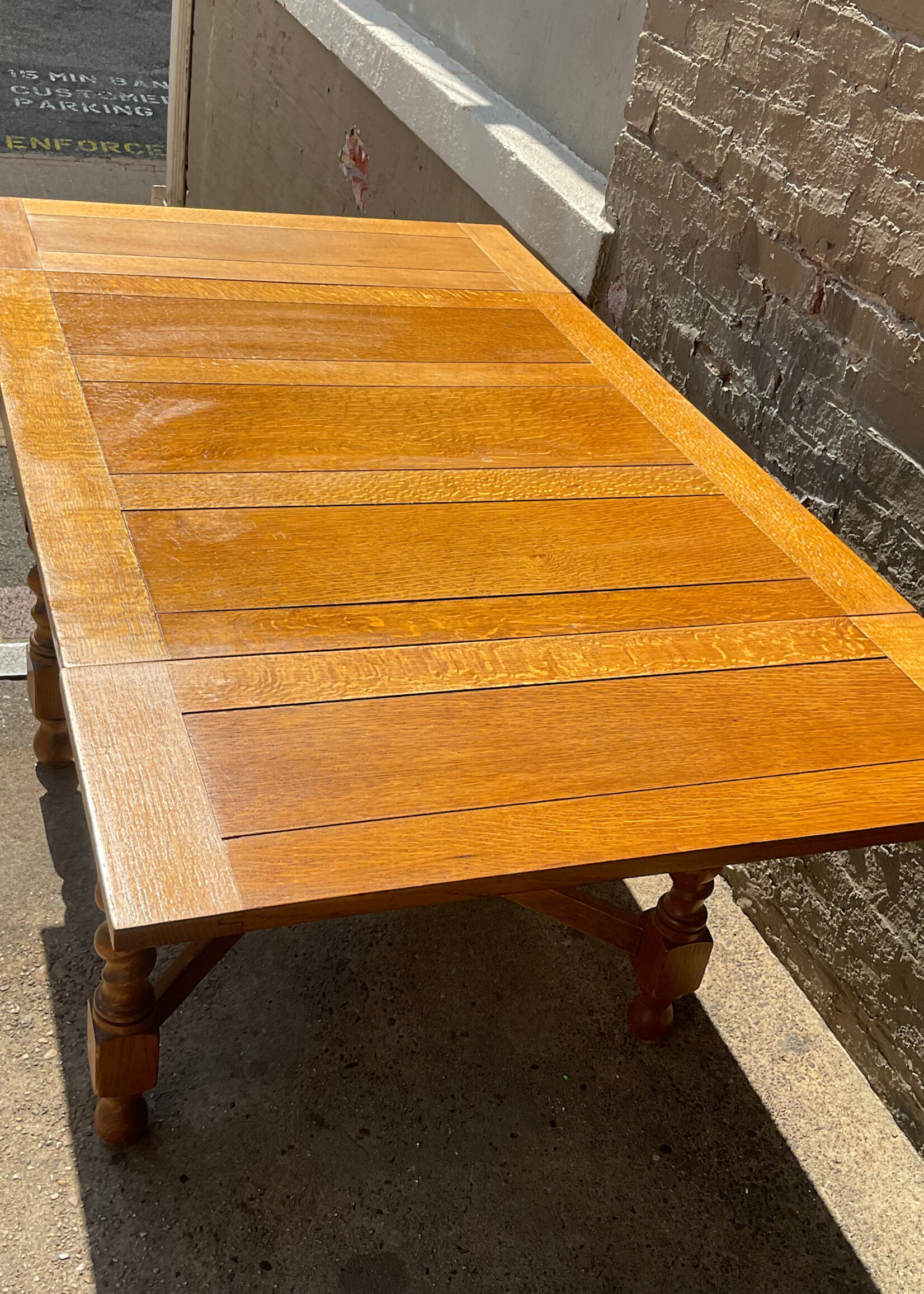 GOODWOOD Antique Oak Draw Leaf Table
