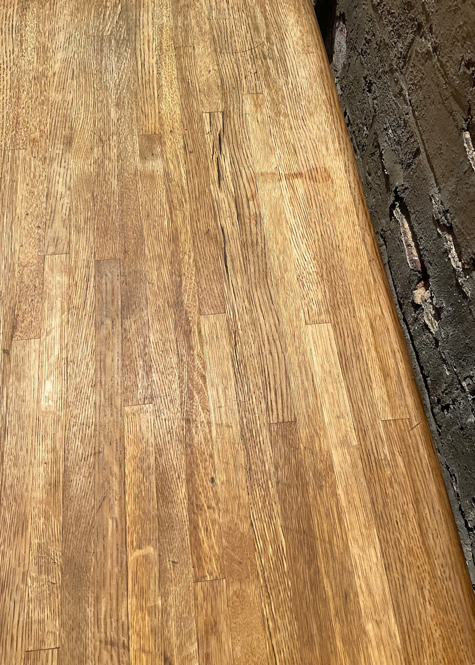 GOODWOOD Oak Butcher Block Trestle Table