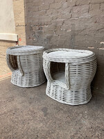 GOODWOOD Painted Rattan Side Table