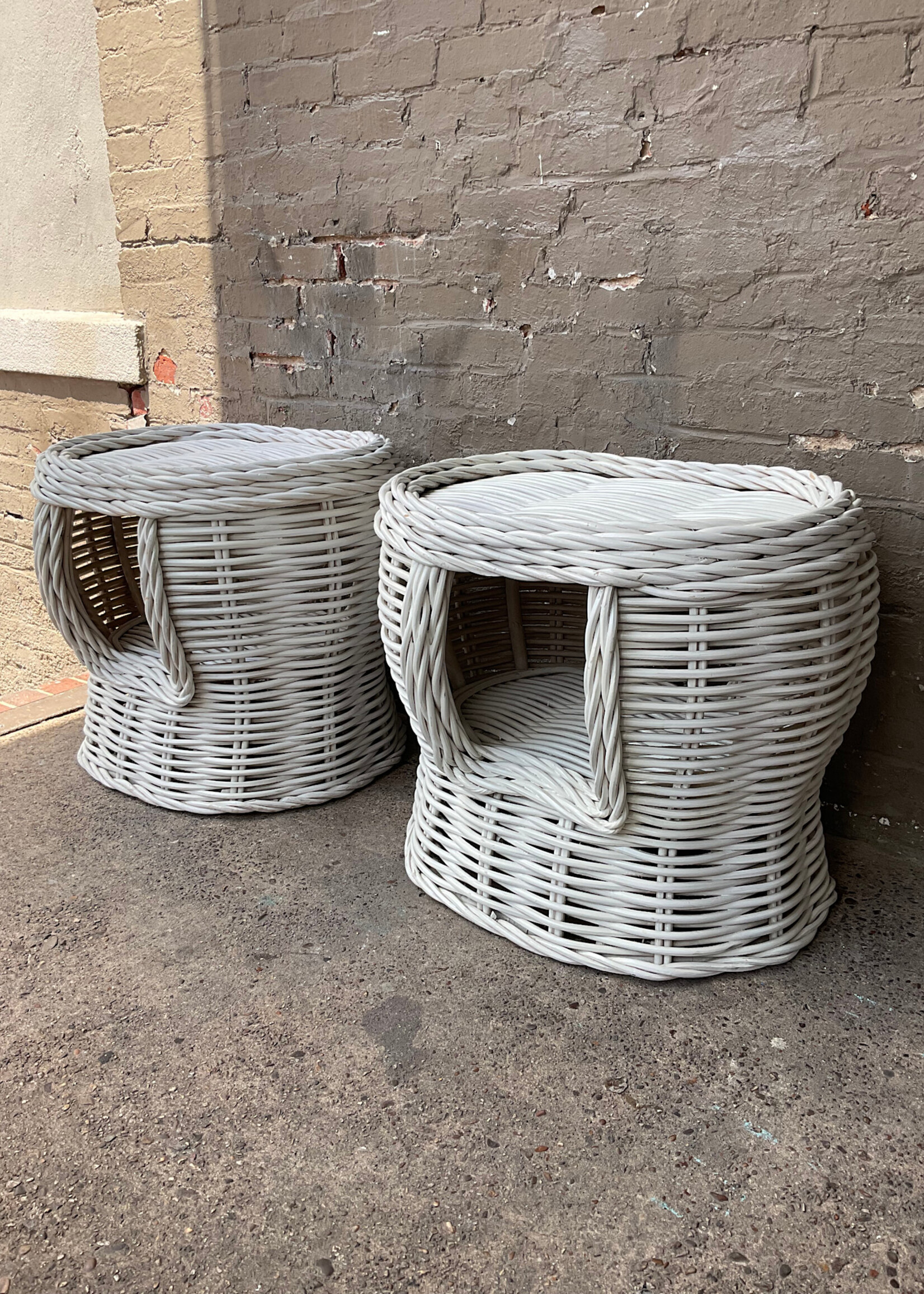 GOODWOOD Painted Rattan Side Table