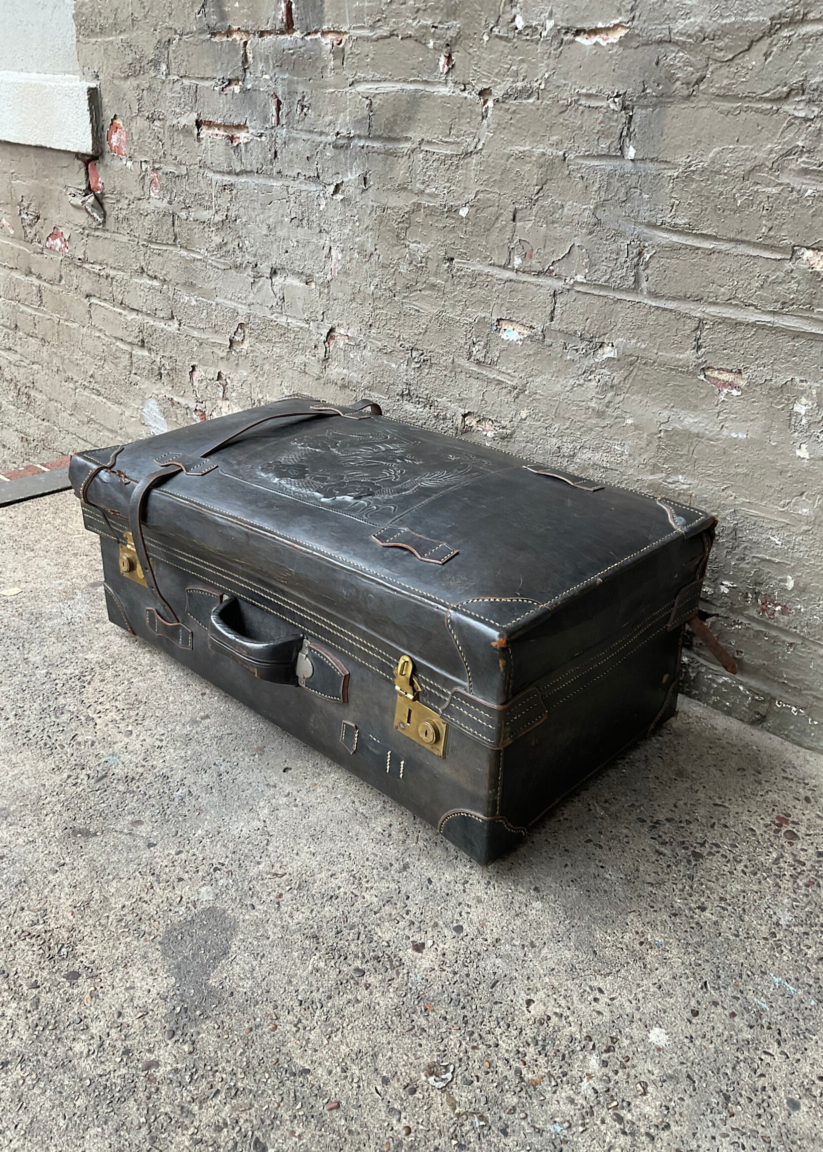 GOODWOOD Antique Leather Trunk