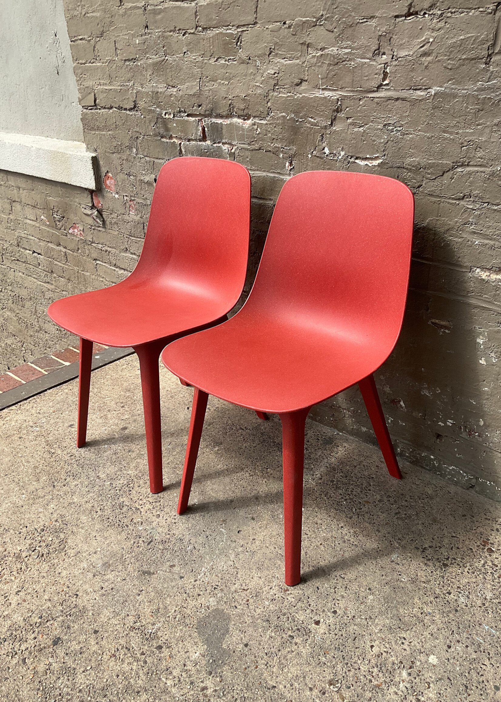 GOODWOOD Pair of Orange Ikea Odger Chairs