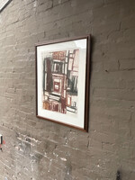 GOODWOOD Abstract Geometric Signed Lithograph