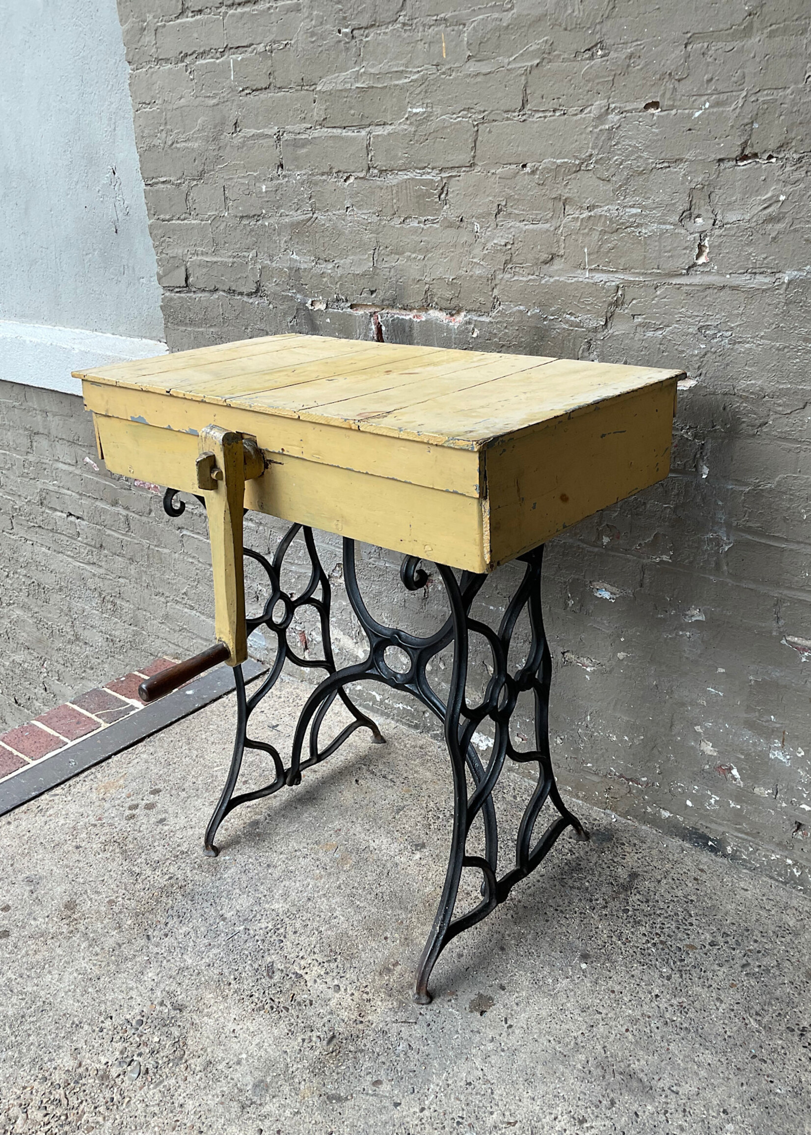GOODWOOD Antique Table on  Iron Legs