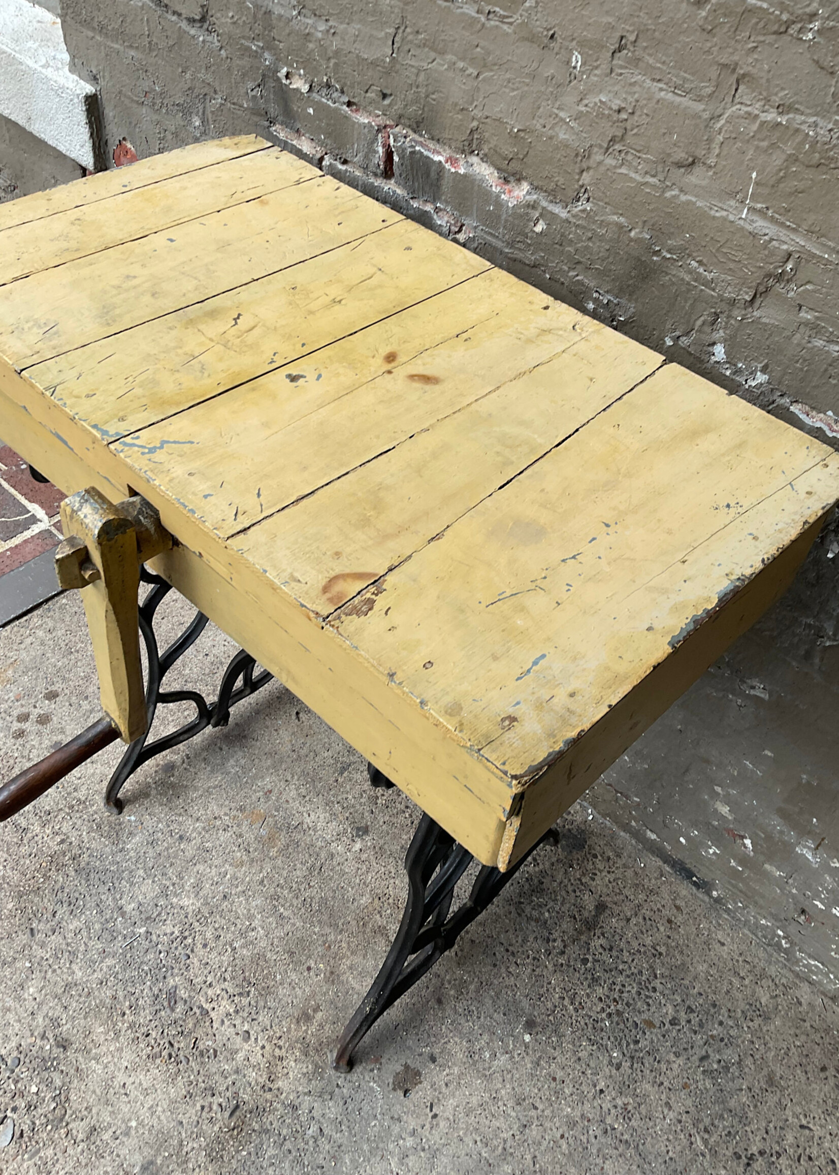 GOODWOOD Antique Table on  Iron Legs