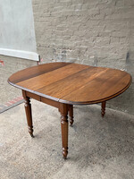 GOODWOOD Antique Walnut Dining Drop Leaf Table w/ 2 Leaves