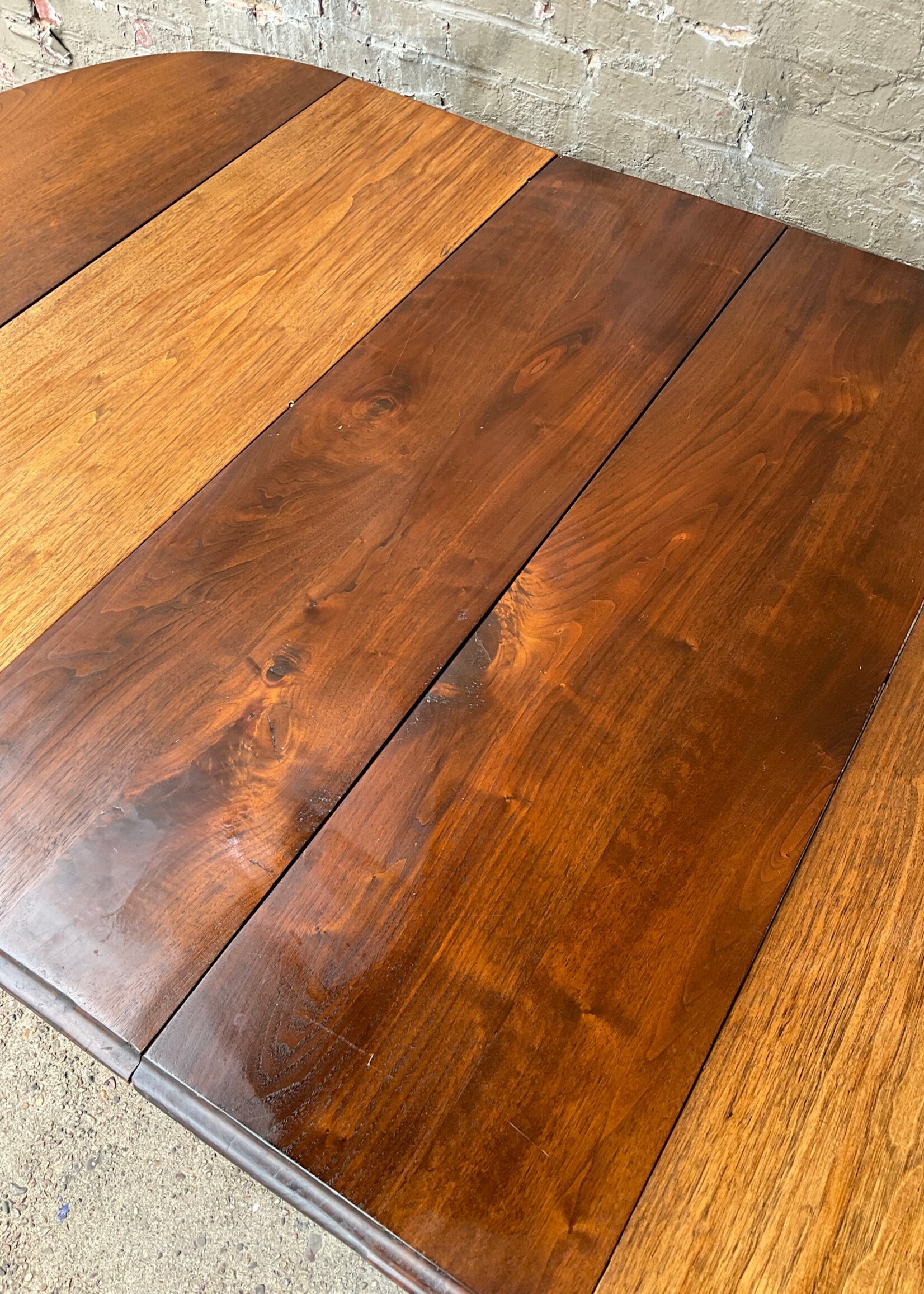 GOODWOOD Antique Walnut Dining Drop Leaf Table w/ 2 Leaves