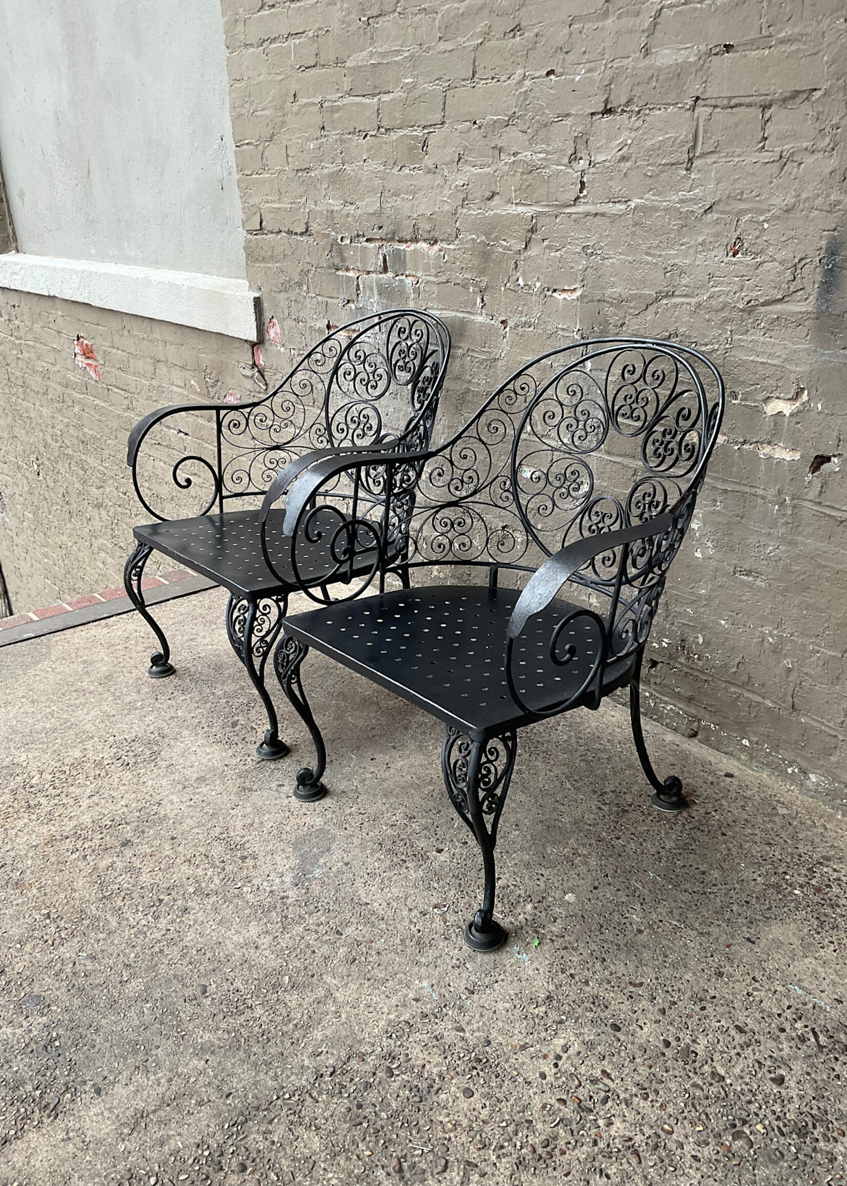 GOODWOOD Pair of Wrought Iron Chairs