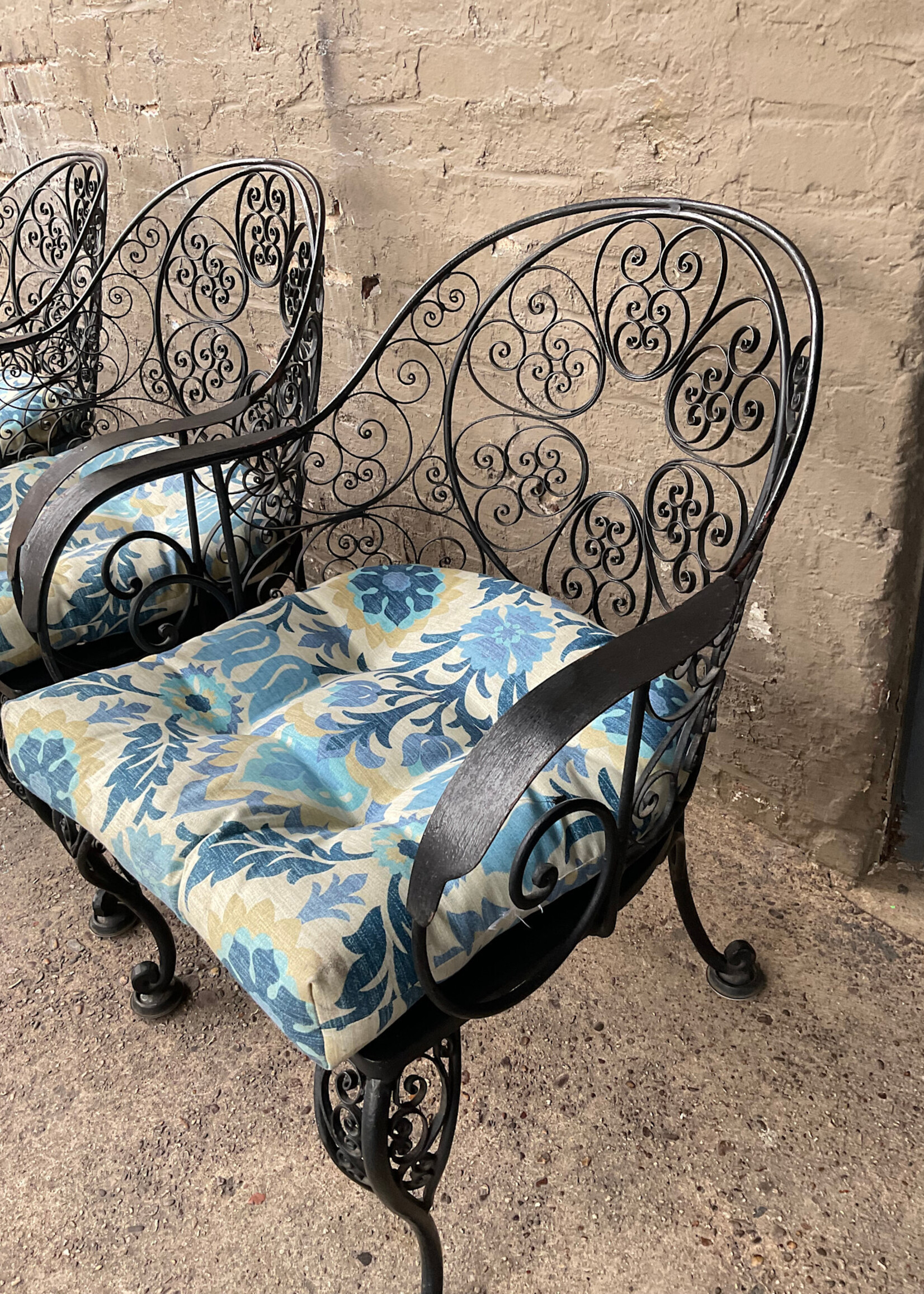 GOODWOOD Pair of Wrought Iron Chairs