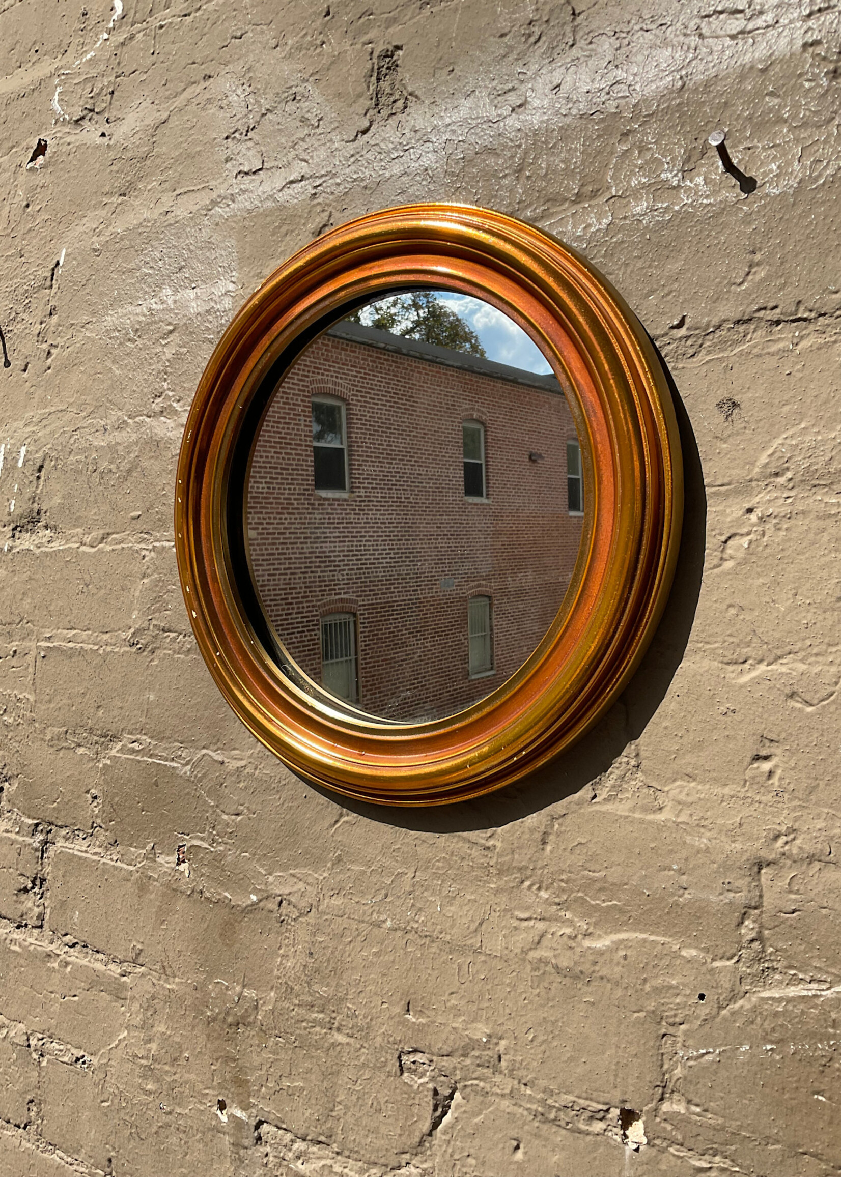 GOODWOOD Small Round Gilt Mirror