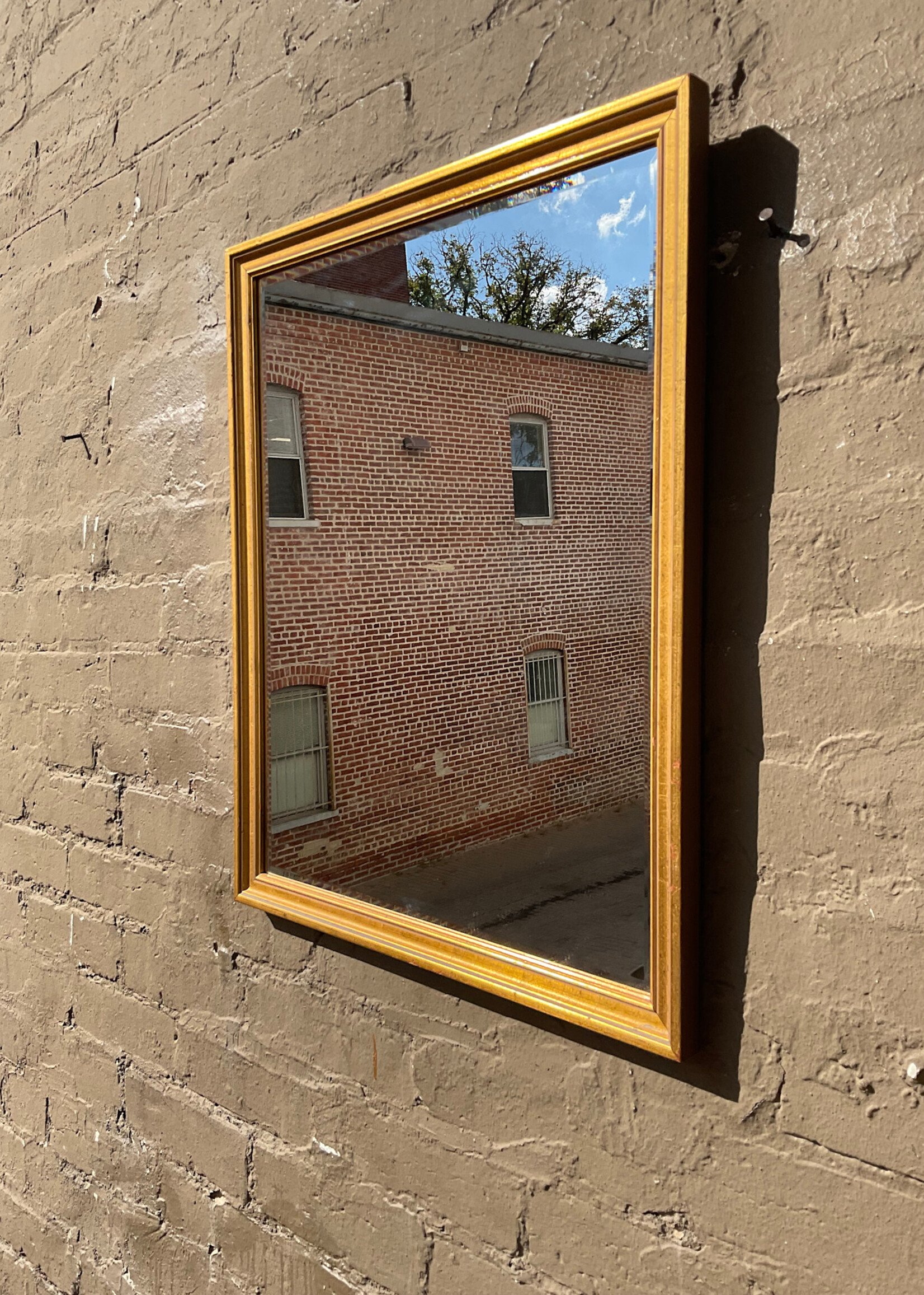 GOODWOOD Small Gilt Beveled Mirror