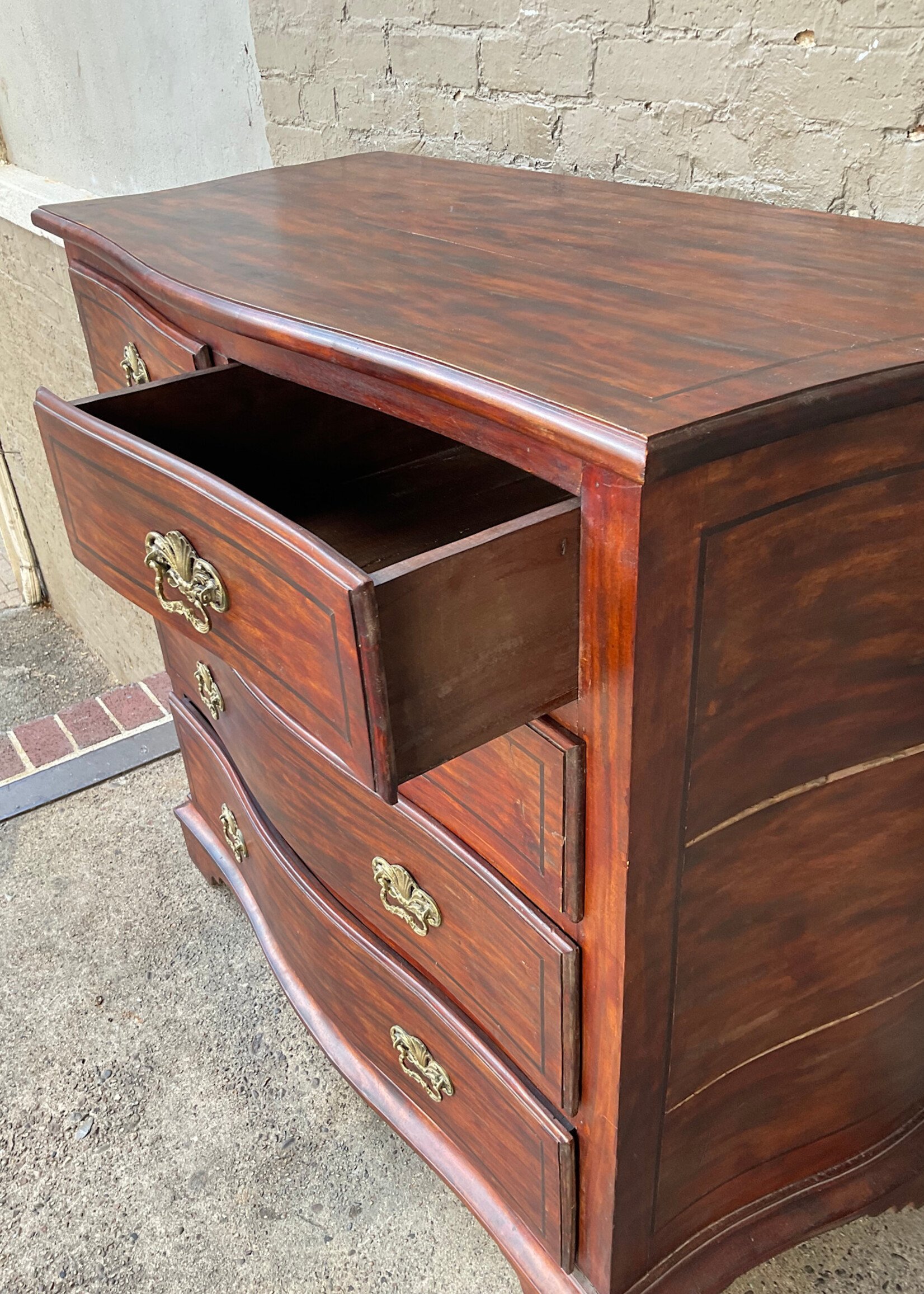 GOODWOOD Solid Hardwood Bow Front Chest