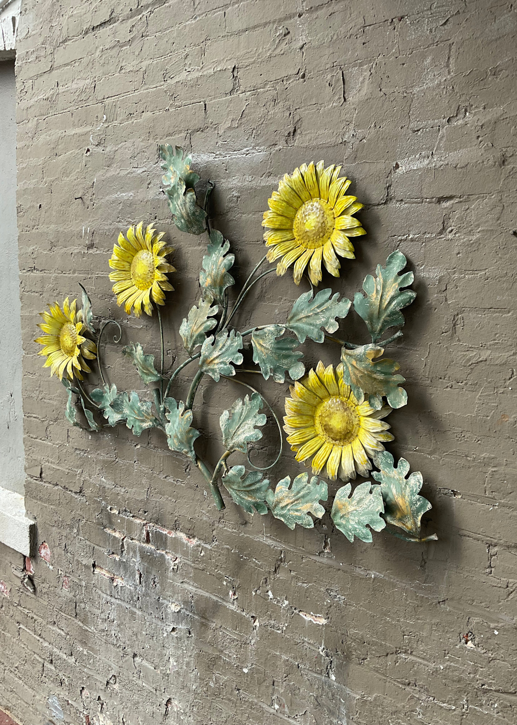 GOODWOOD Vintage Italian Metal Sunflowers