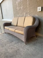 GOODWOOD Art Deco Style Faux Wicker Sofa