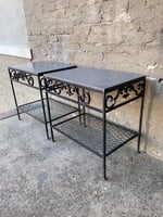 GOODWOOD Salterini Iron & Stone Side Table