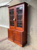 GOODWOOD Antique Mahogany Stepback Cupboard