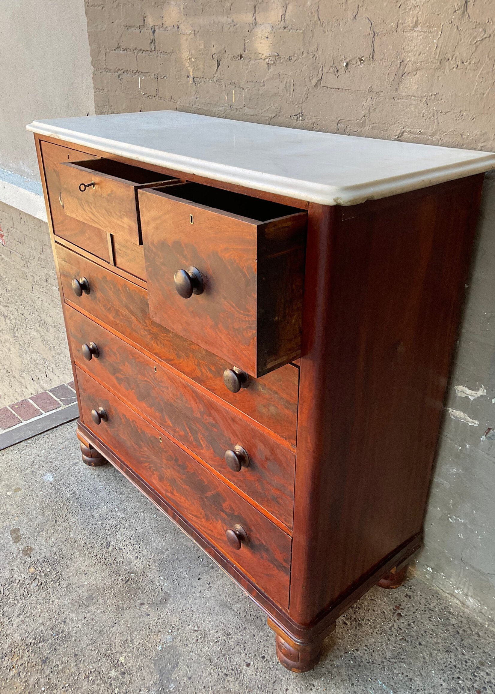 GOODWOOD Antique Irish Tall Chest of Drawers
