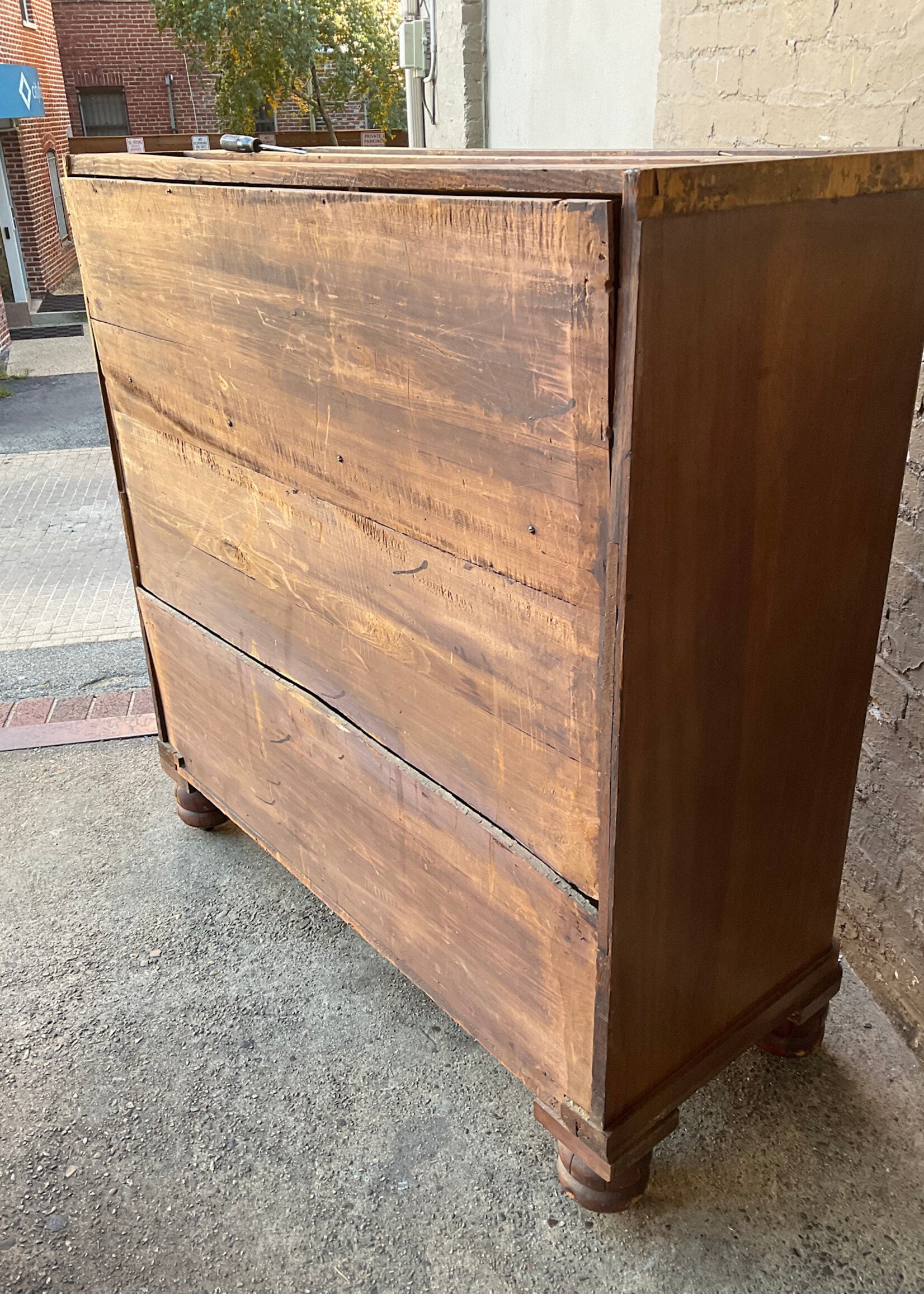 GOODWOOD Antique Irish Tall Chest of Drawers