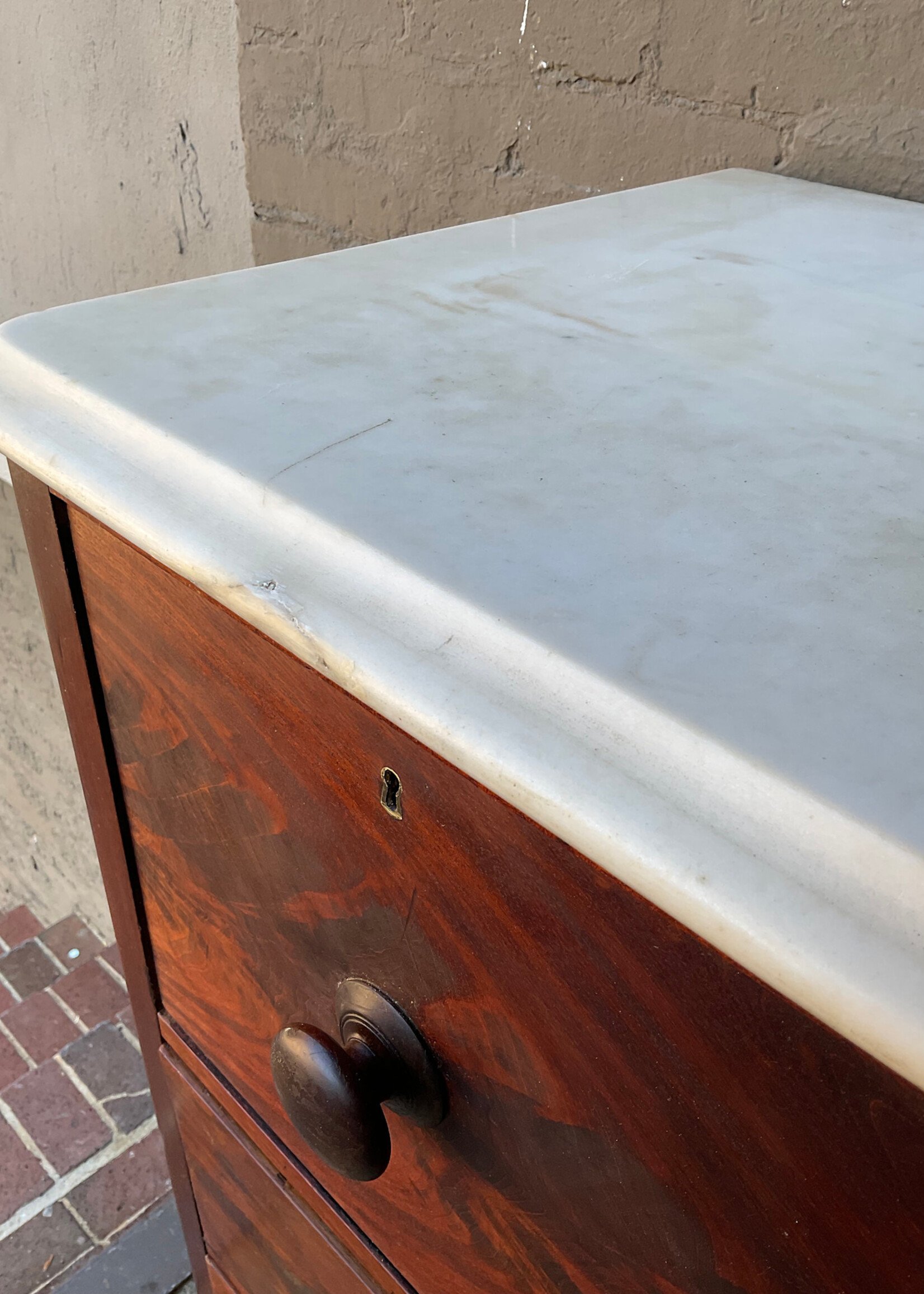 GOODWOOD Antique Irish Tall Chest of Drawers
