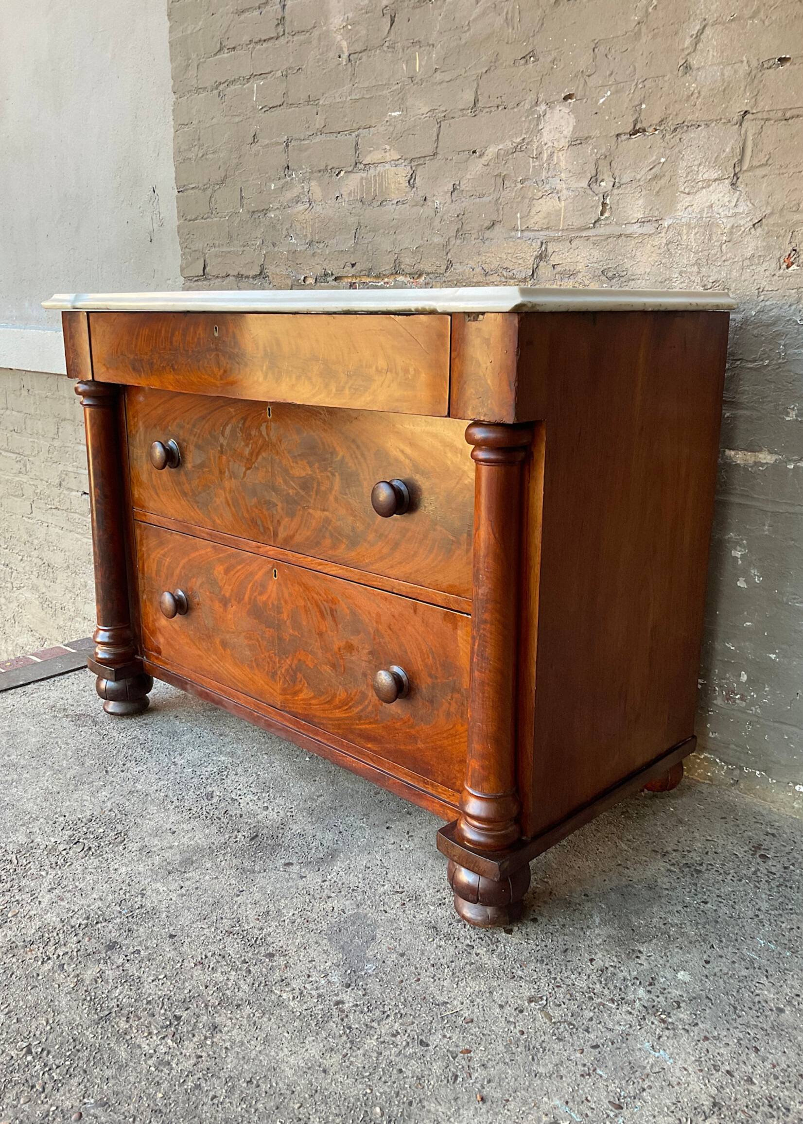 GOODWOOD Antique Irish Marble Top Dresser