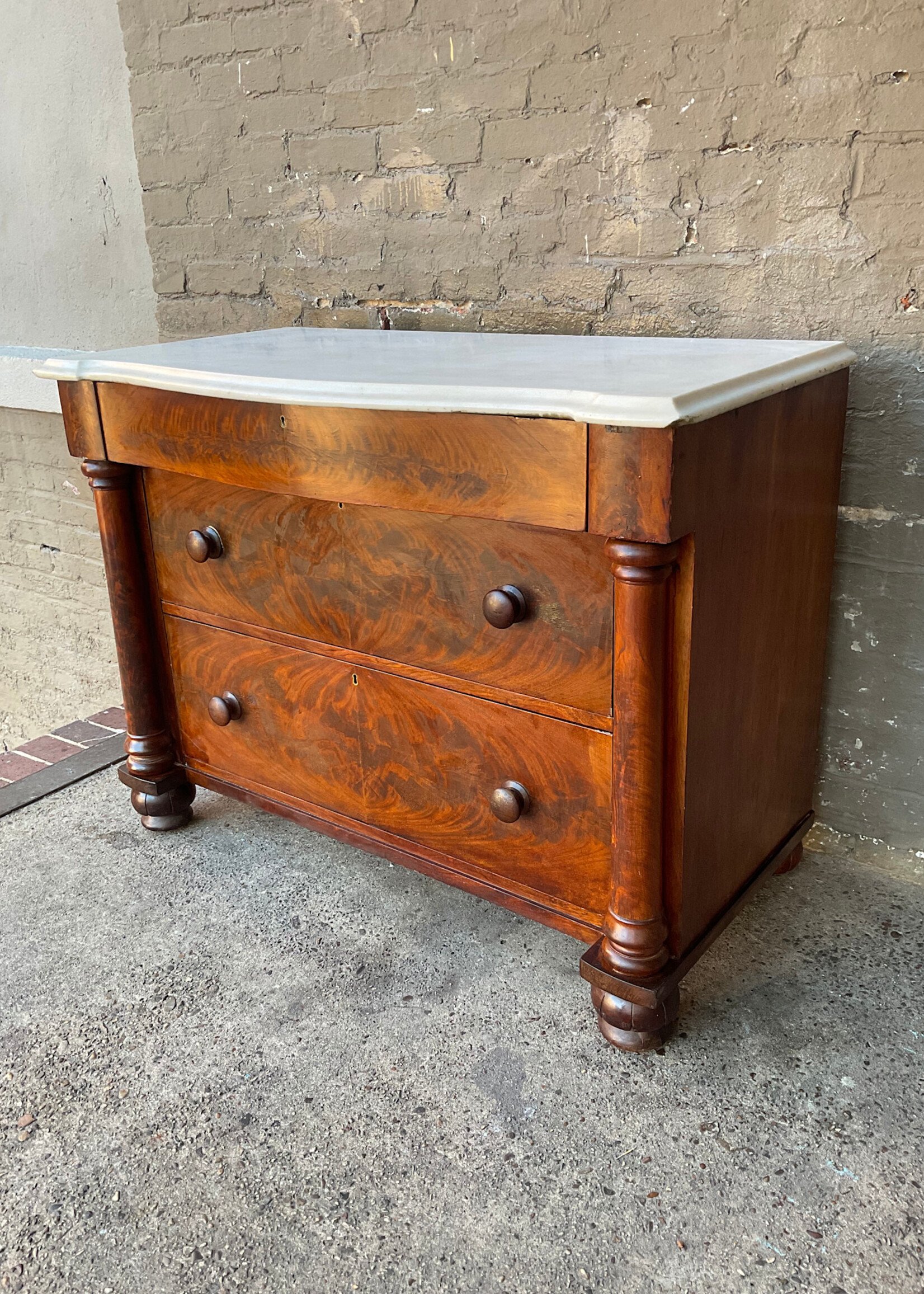 GOODWOOD Antique Irish Marble Top Dresser
