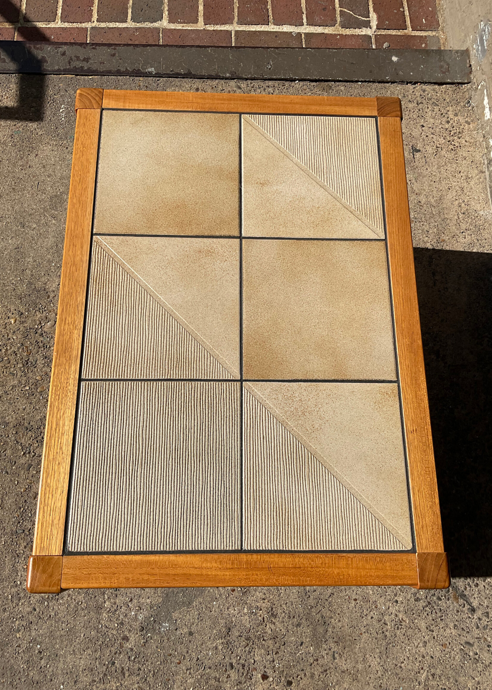 GOODWOOD Danish Modern Tile Top Side Table