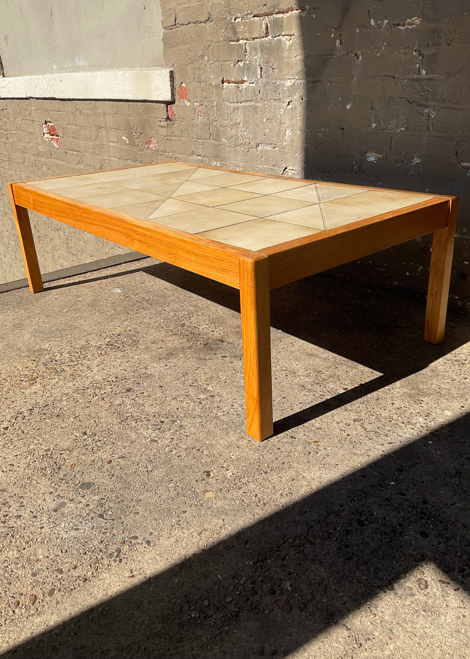 GOODWOOD Danish Modern Tile Top Coffee Table