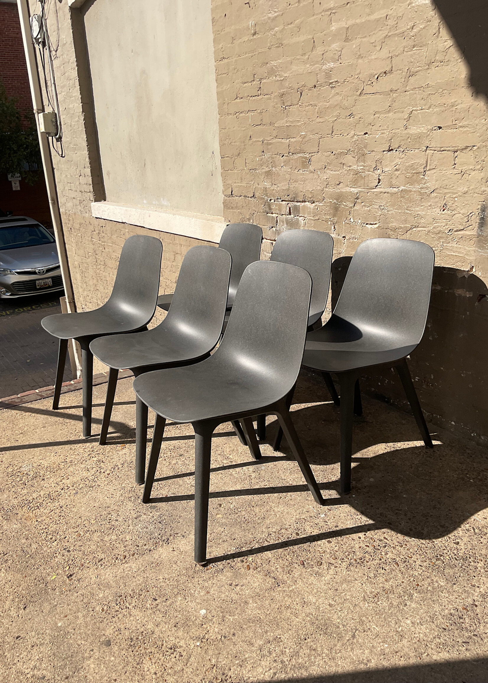 GOODWOOD Set of 6 Black Ikea Odger Chairs
