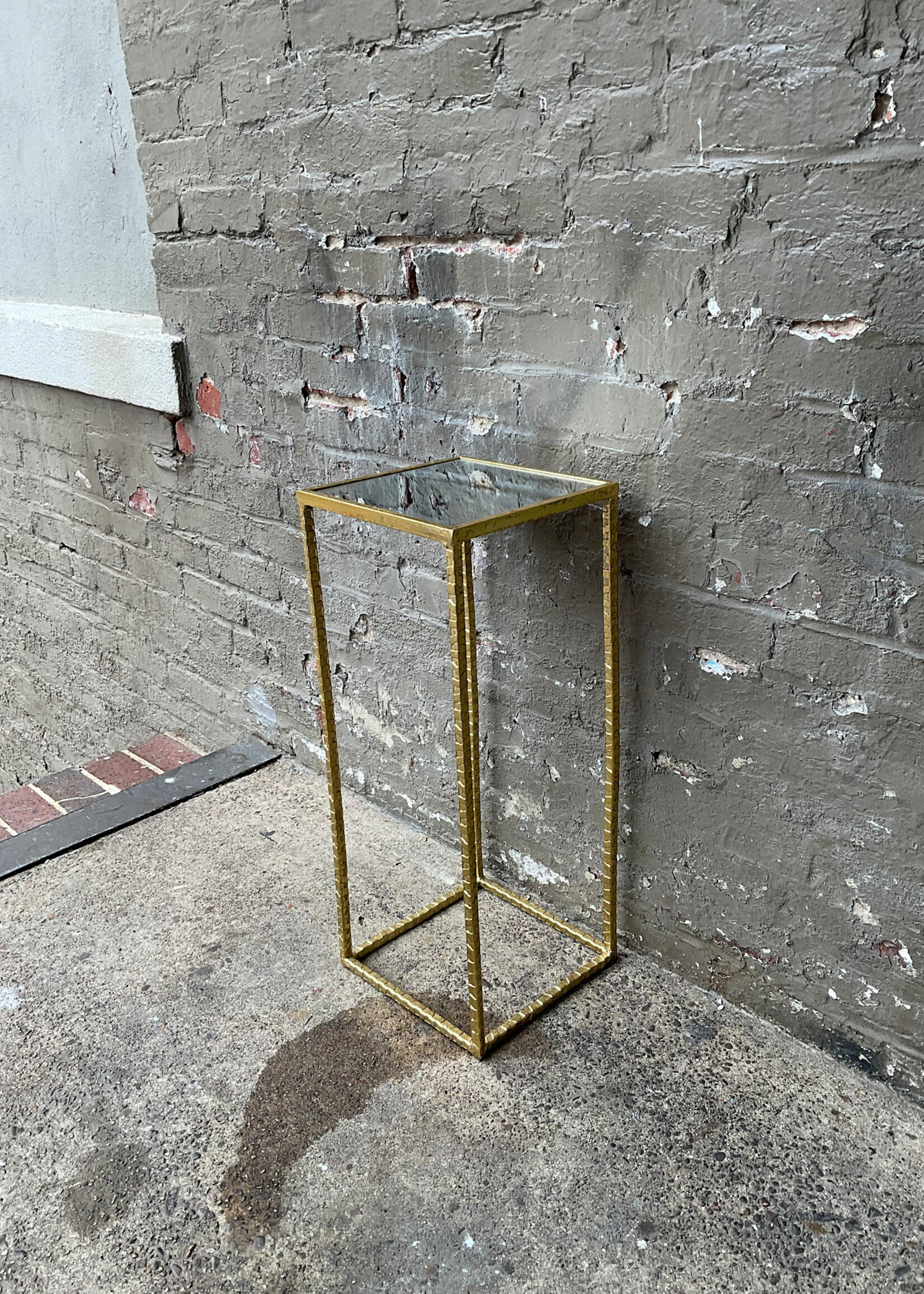 GOODWOOD Mirrored Metal Pedestal