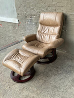 GOODWOOD MCM Lane Ekornes Style Chair & Ottoman
