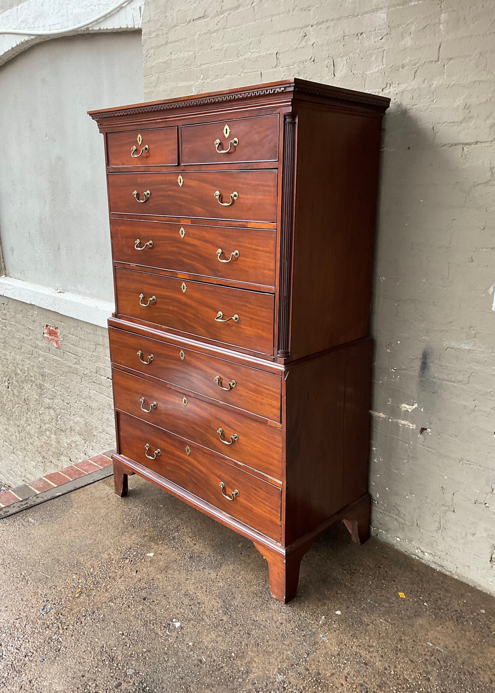 GOODWOOD George III Mahogany Chest on Chest
