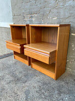 GOODWOOD Pair of Danish Modern Teak Nightstands